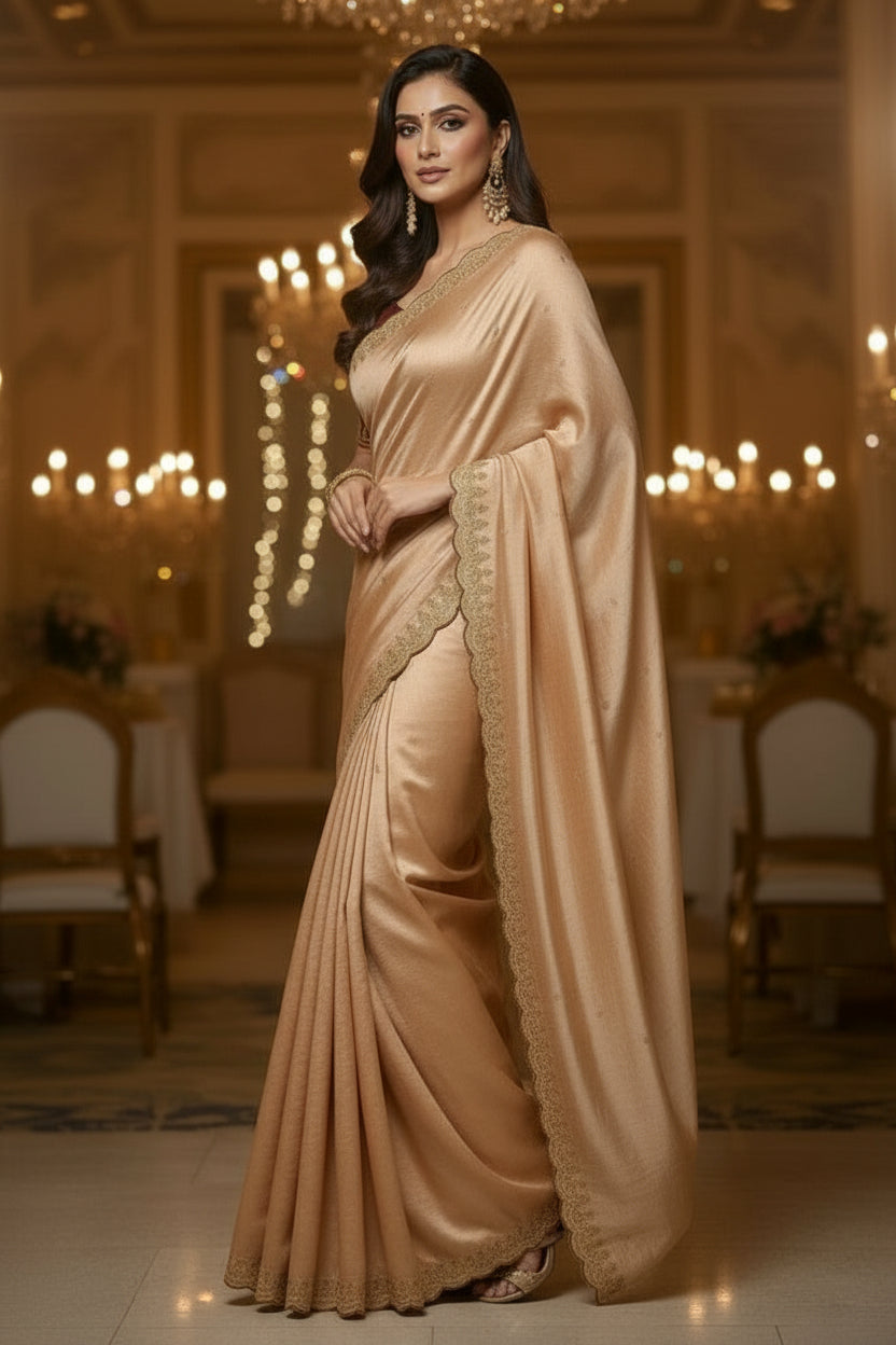 Roselle Charm Fancy Silk Saree