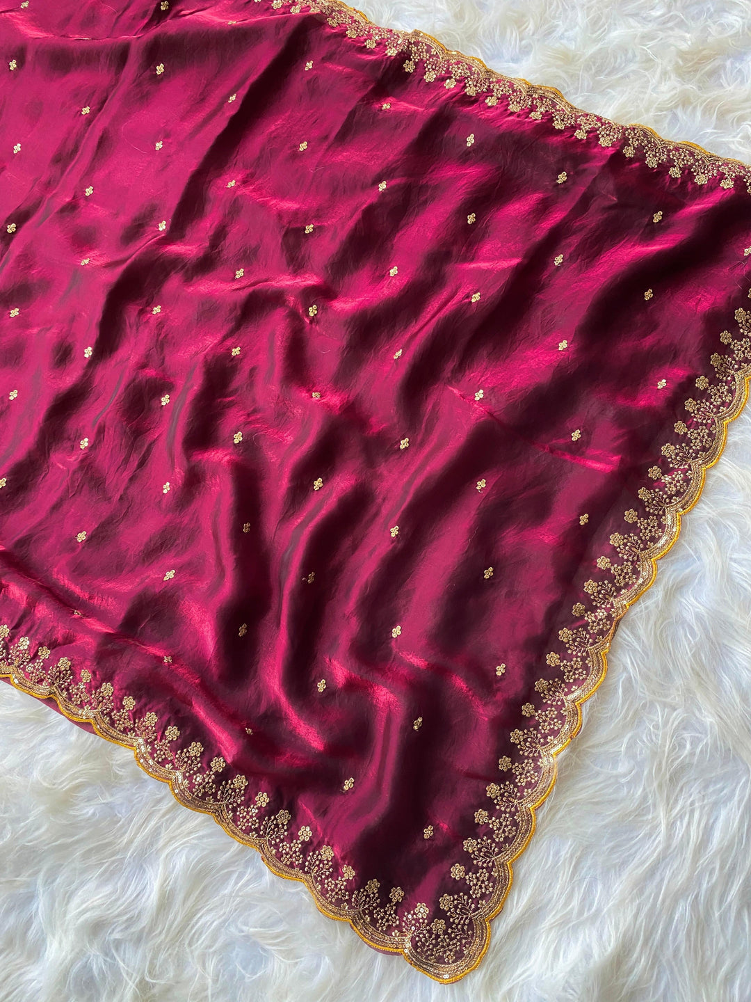 Roselle Charm Fancy Silk Saree