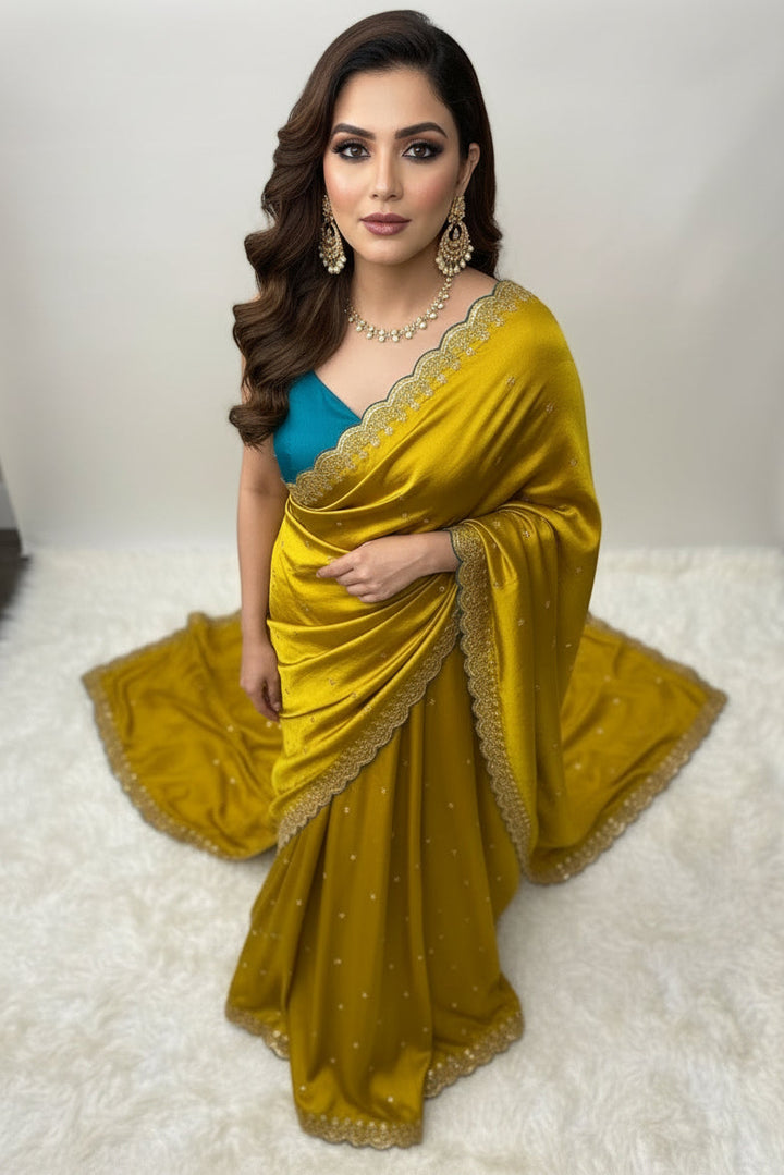 Roselle Charm Fancy Silk Saree