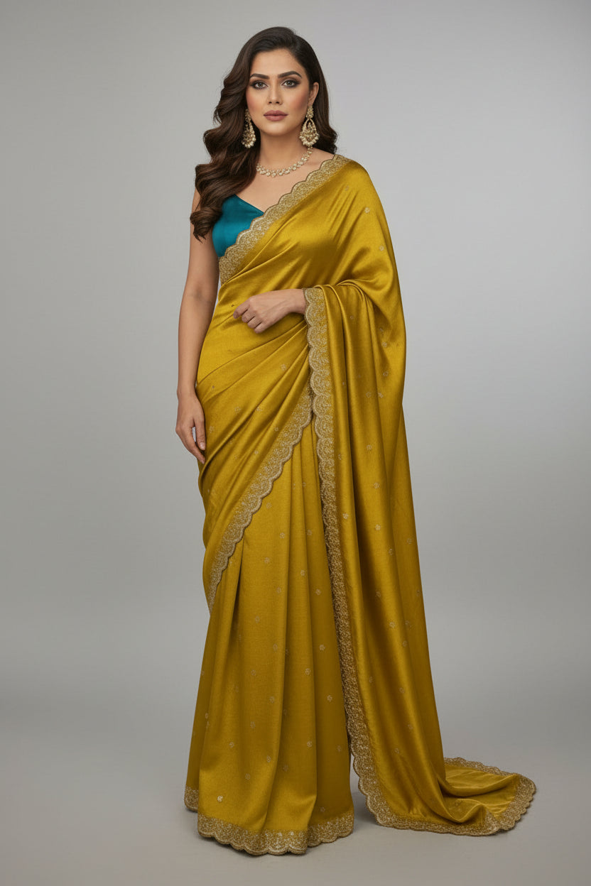 Roselle Charm Fancy Silk Saree