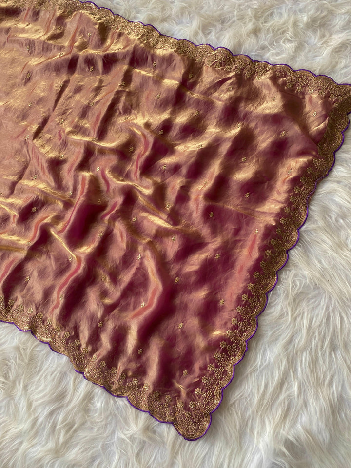 Roselle Charm Fancy Silk Saree