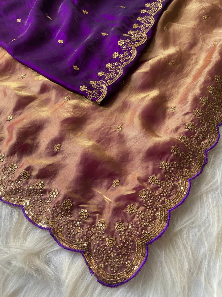 Roselle Charm Fancy Silk Saree