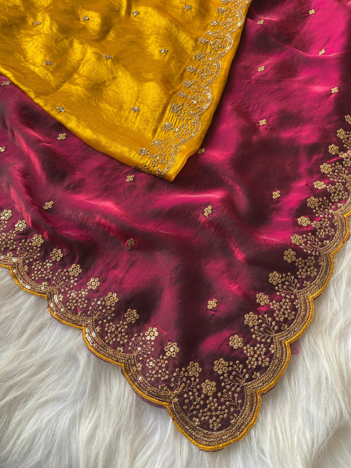 Roselle Charm Fancy Silk Saree