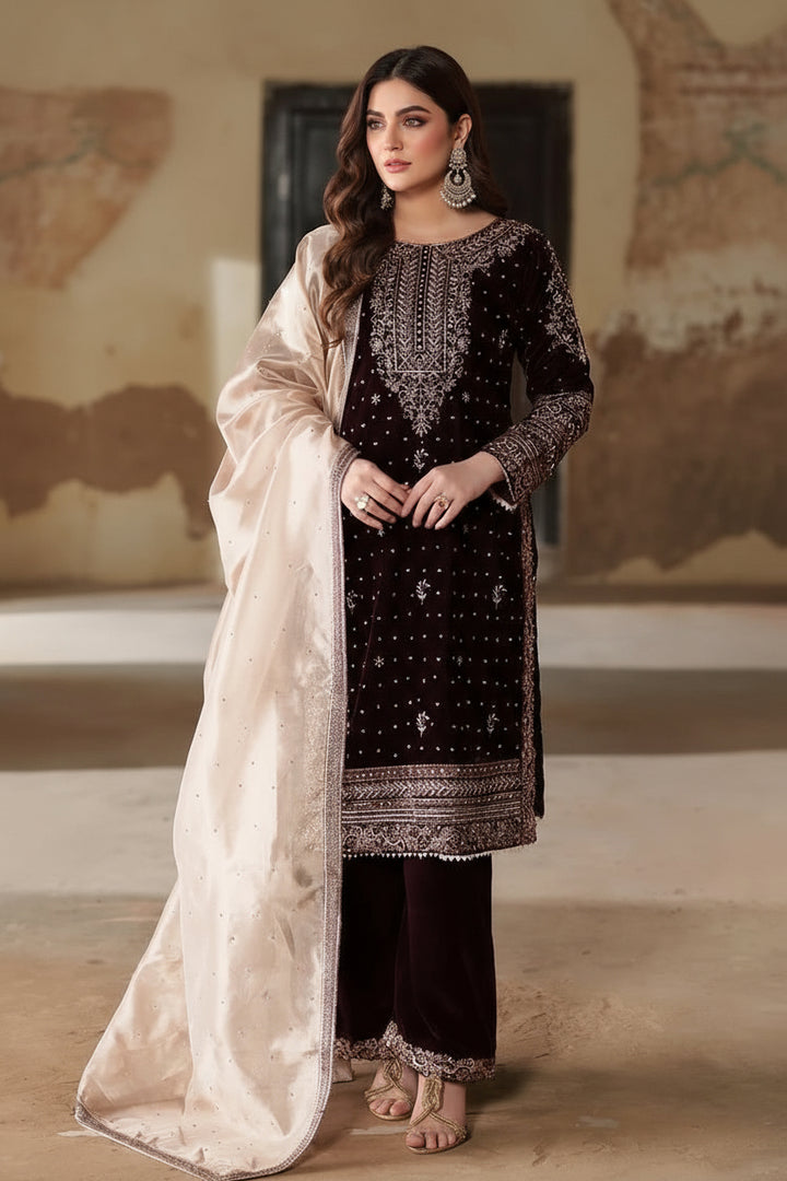 Dew Blush Velvet Suit Set