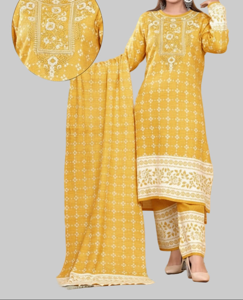 Crystal Frost Woolen Kurti Set