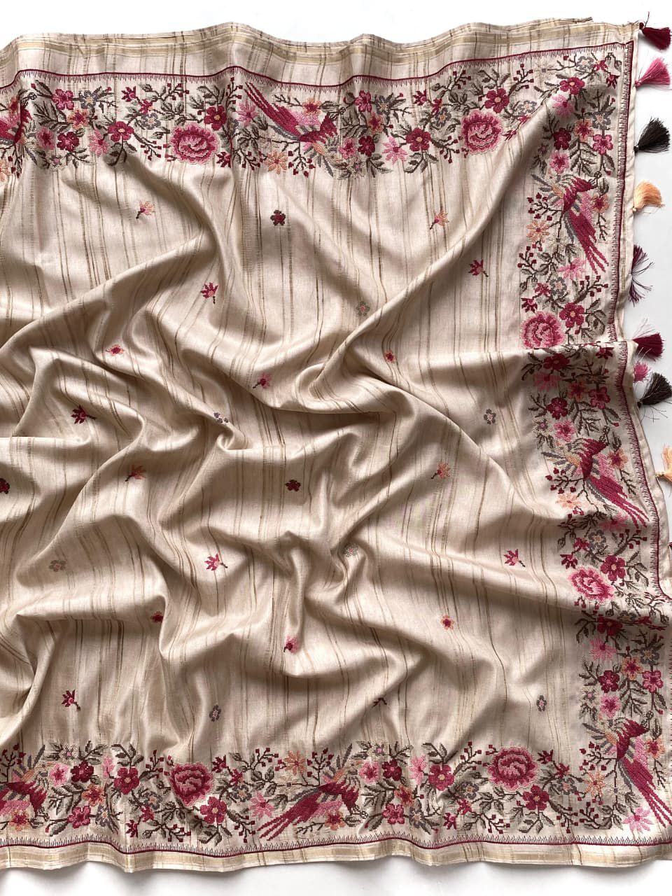 Breezora Fancy Tussar Silk Saree