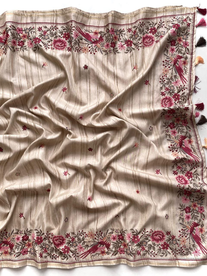 Breezora Fancy Tussar Silk Saree