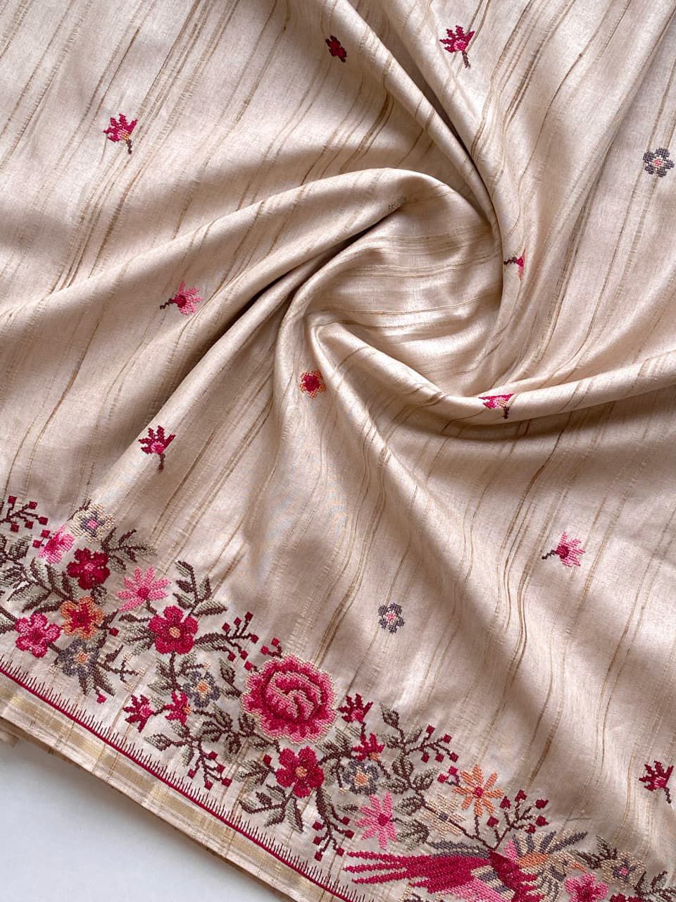 Breezora Fancy Tussar Silk Saree