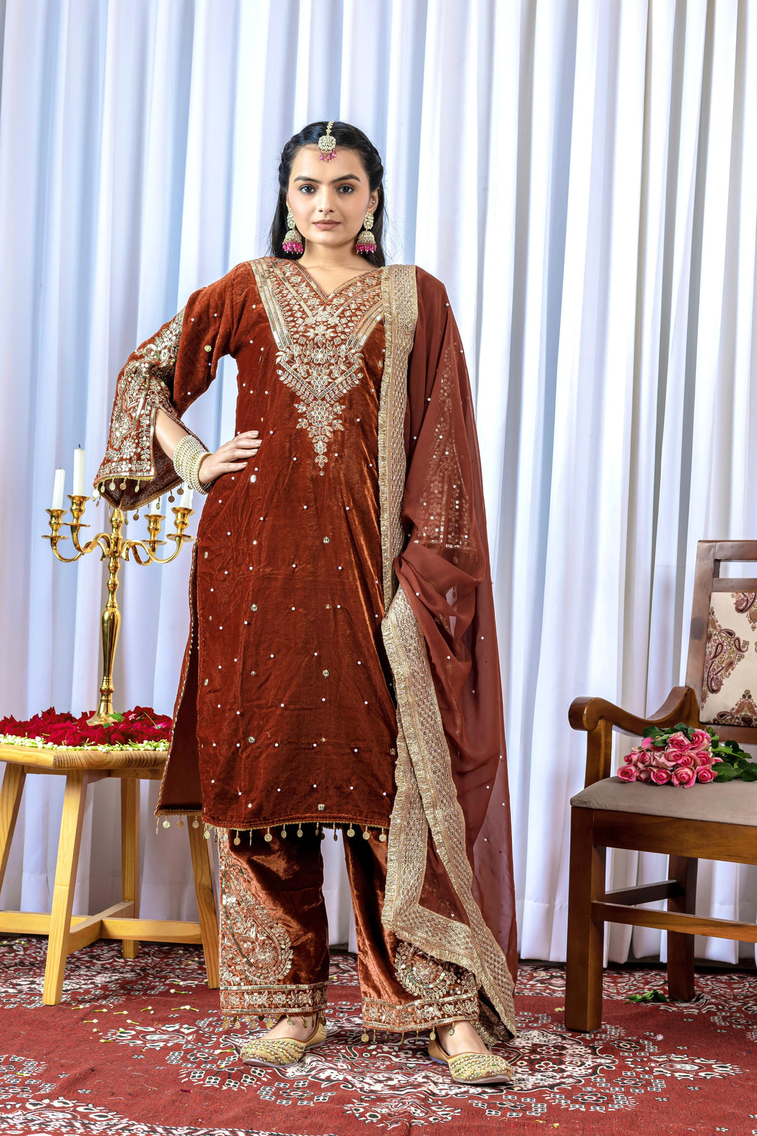 Extra Glitz Of Party- Designer Suit Set