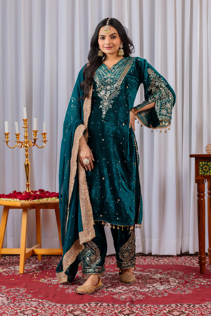 Extra Glitz Of Party- Designer Suit Set