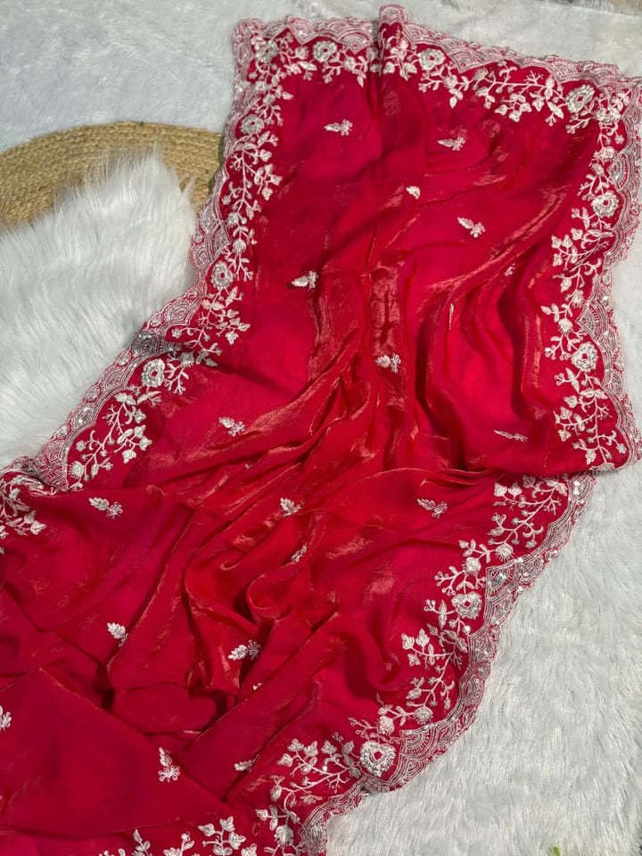 Shining in style Fancy Silk Saree