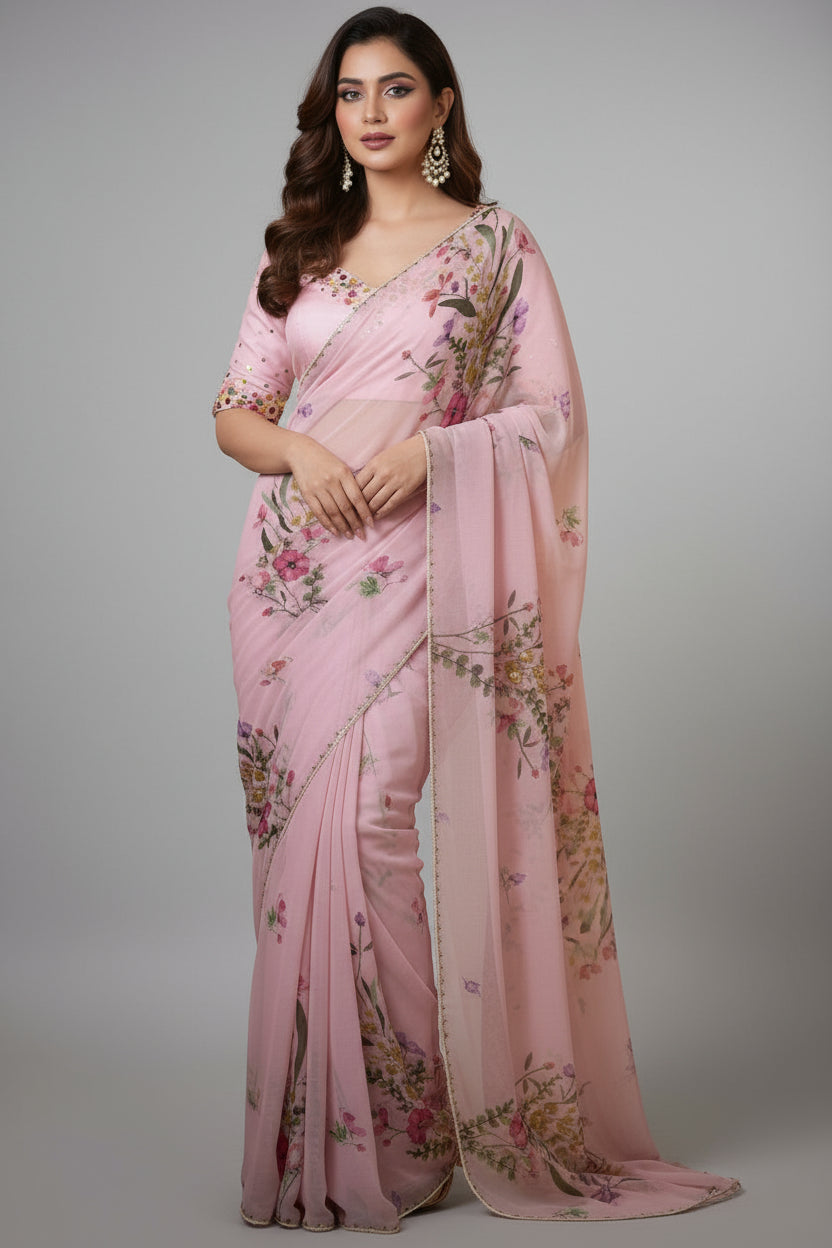 Luminous Craft Tabby Silk Saree