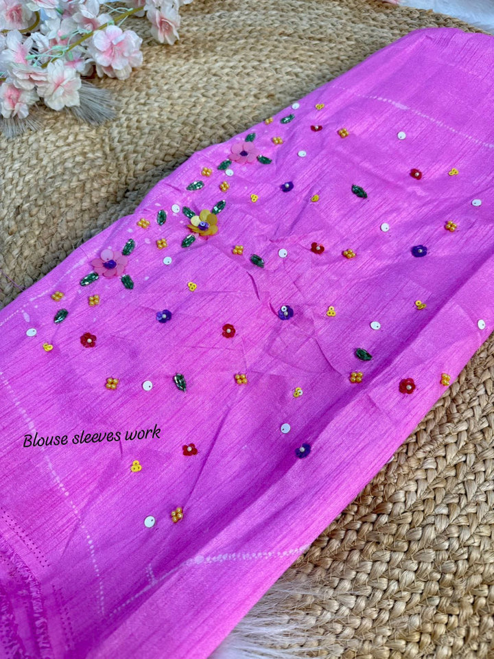 Luminous Craft Tabby Silk Saree