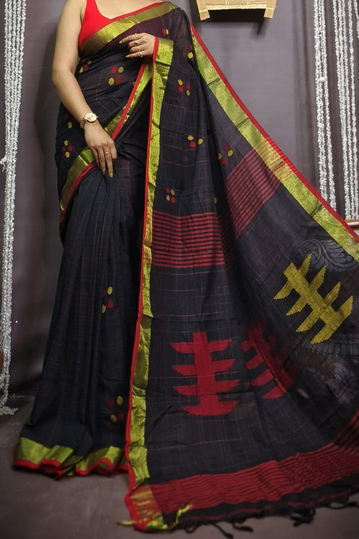 Queen of Wings Khadi Cotton Saree