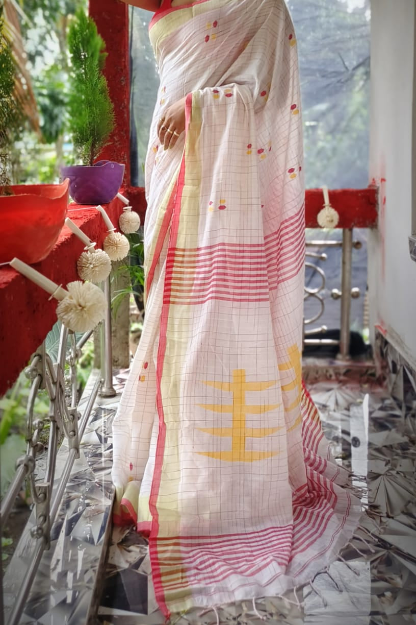 Queen of Wings Khadi Cotton Saree