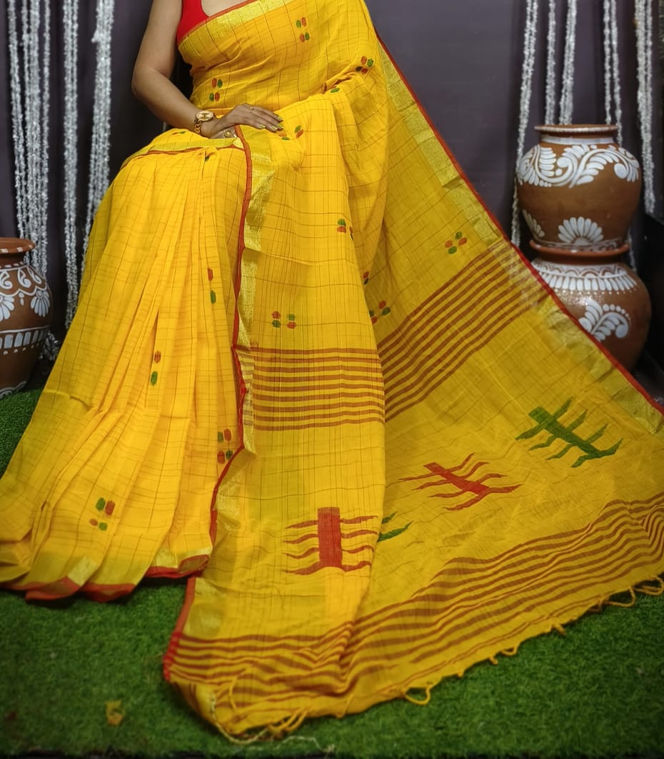 Queen of Wings Khadi Cotton Saree