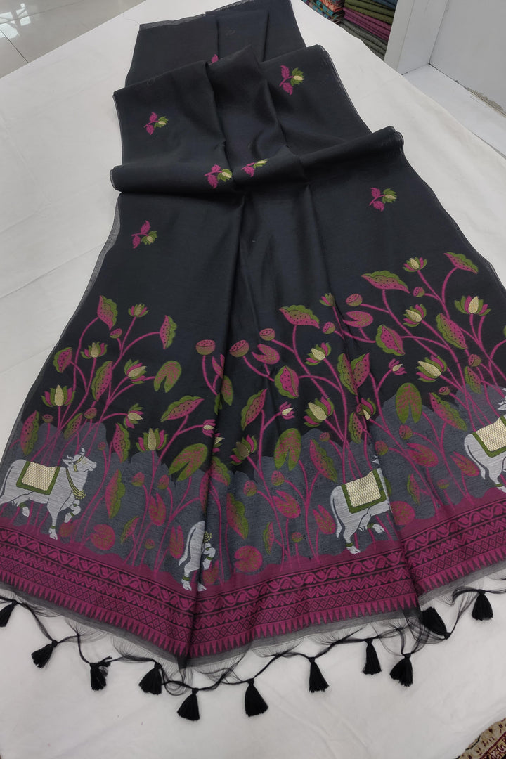 Beauty In Smile Muga Cotton Saree