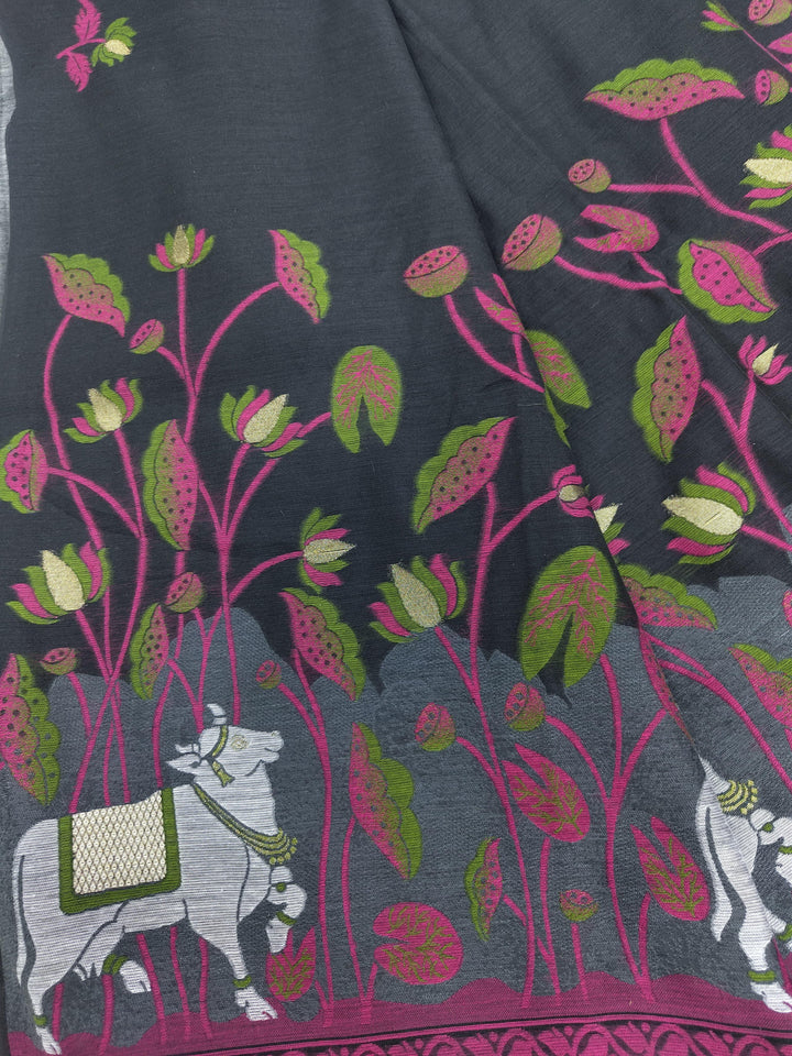 Beauty In Smile Muga Cotton Saree