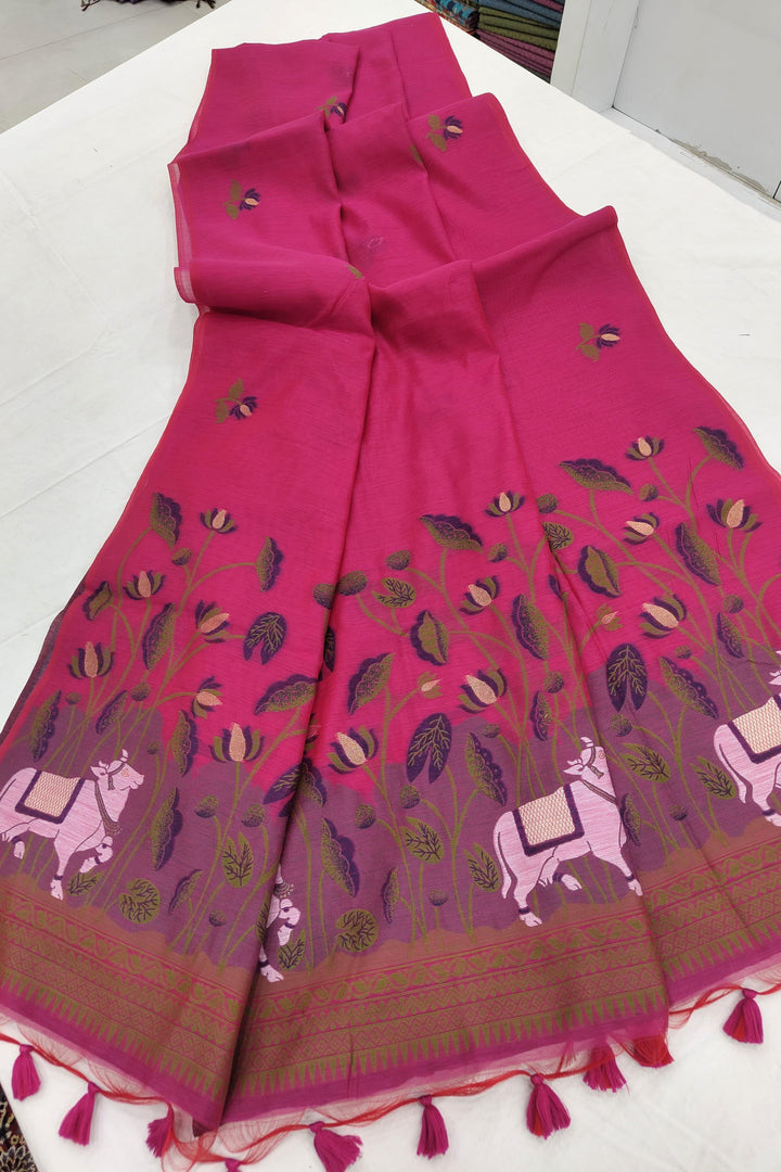 Beauty In Smile Muga Cotton Saree