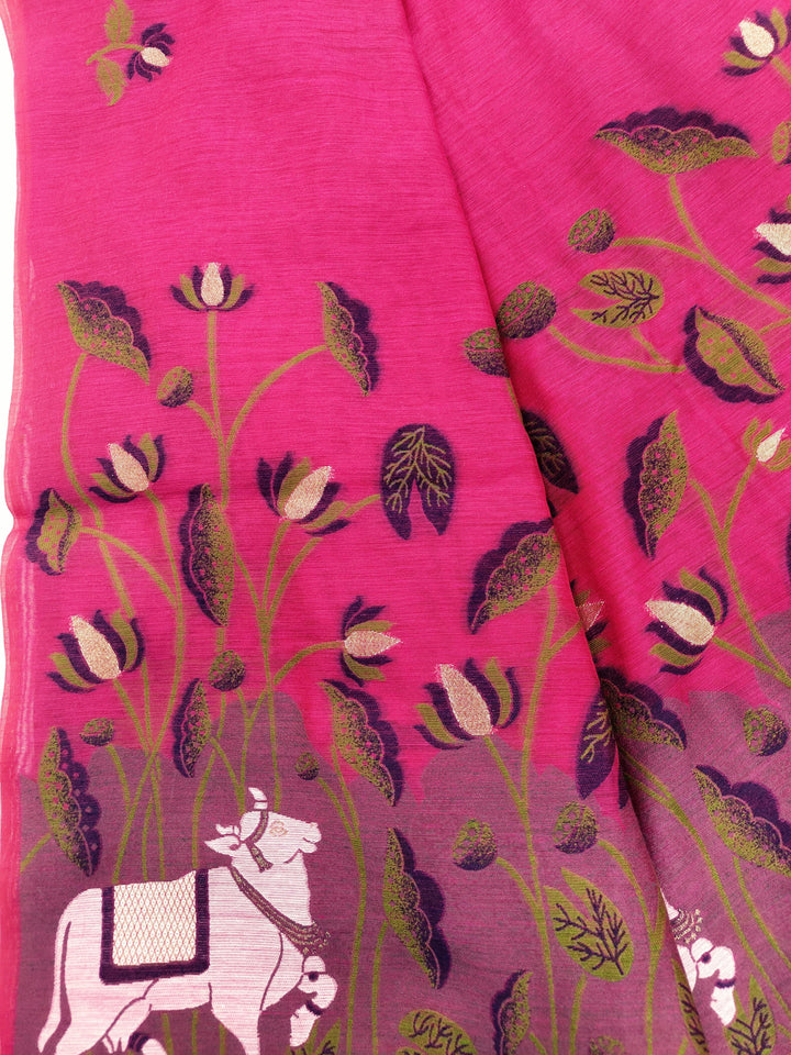 Beauty In Smile Muga Cotton Saree