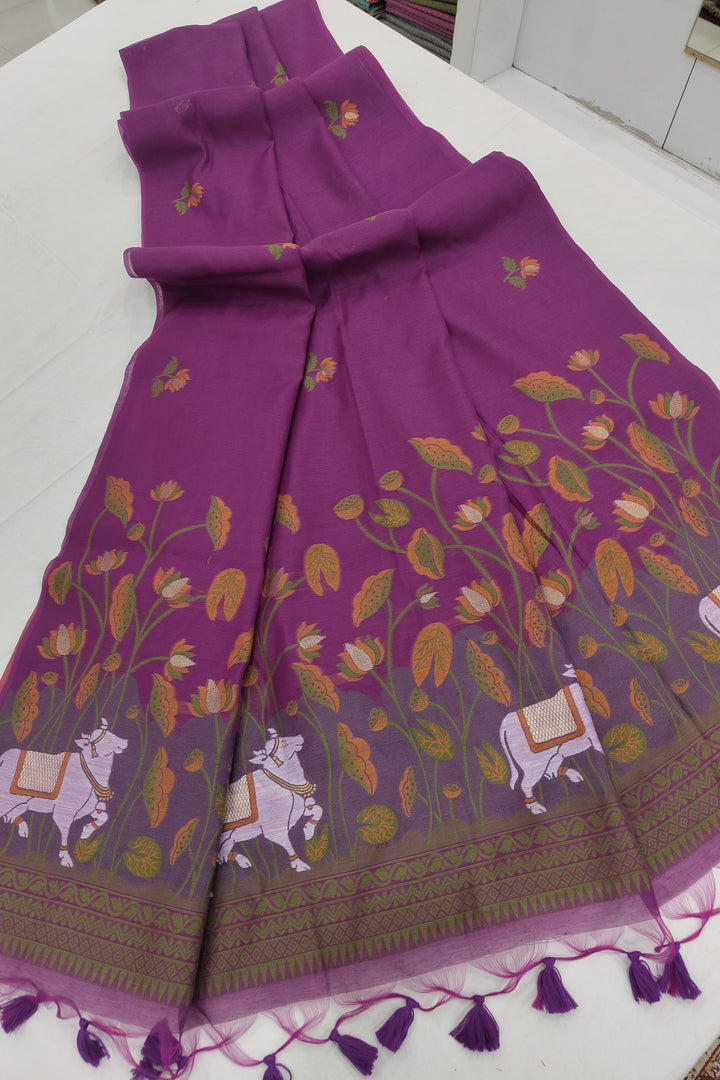 Beauty In Smile Muga Cotton Saree