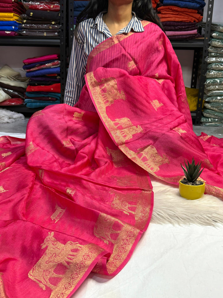 Smiles In Spring Viscose Khaddi Silk