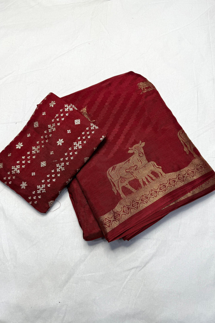 Smiles In Spring Viscose Khaddi Silk