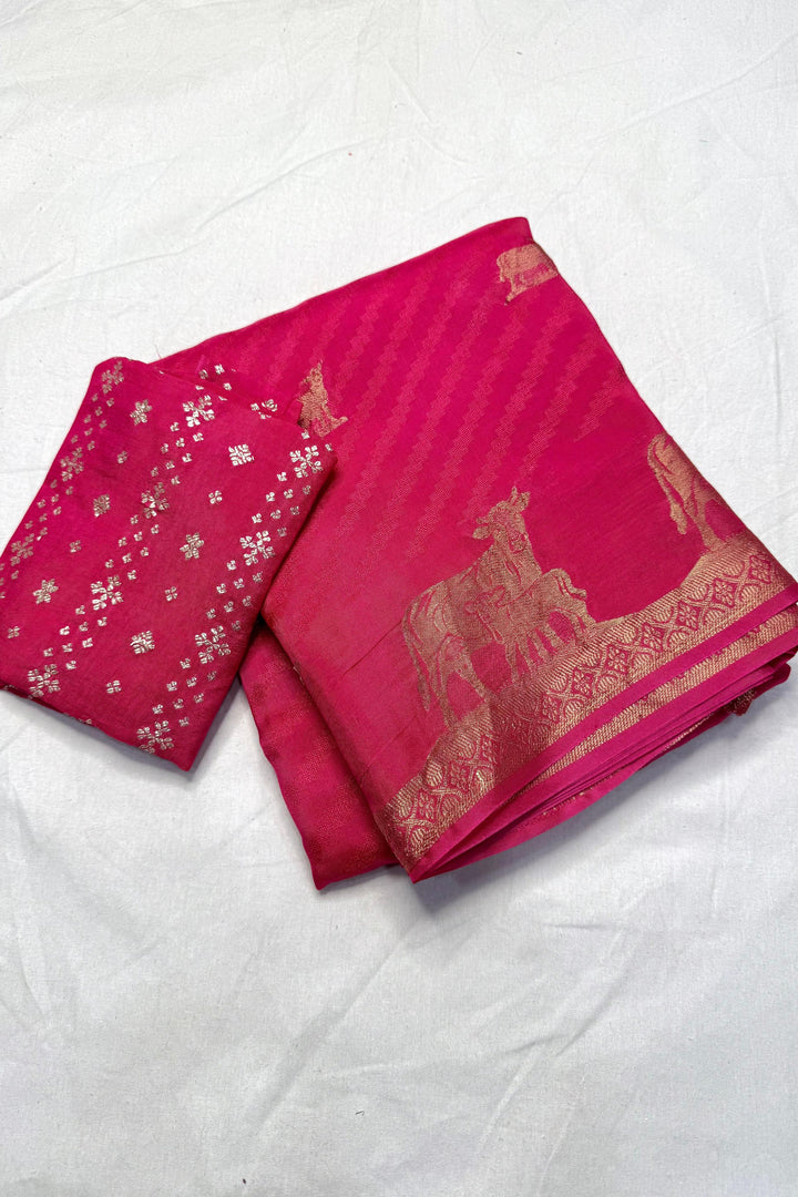 Smiles In Spring Viscose Khaddi Silk