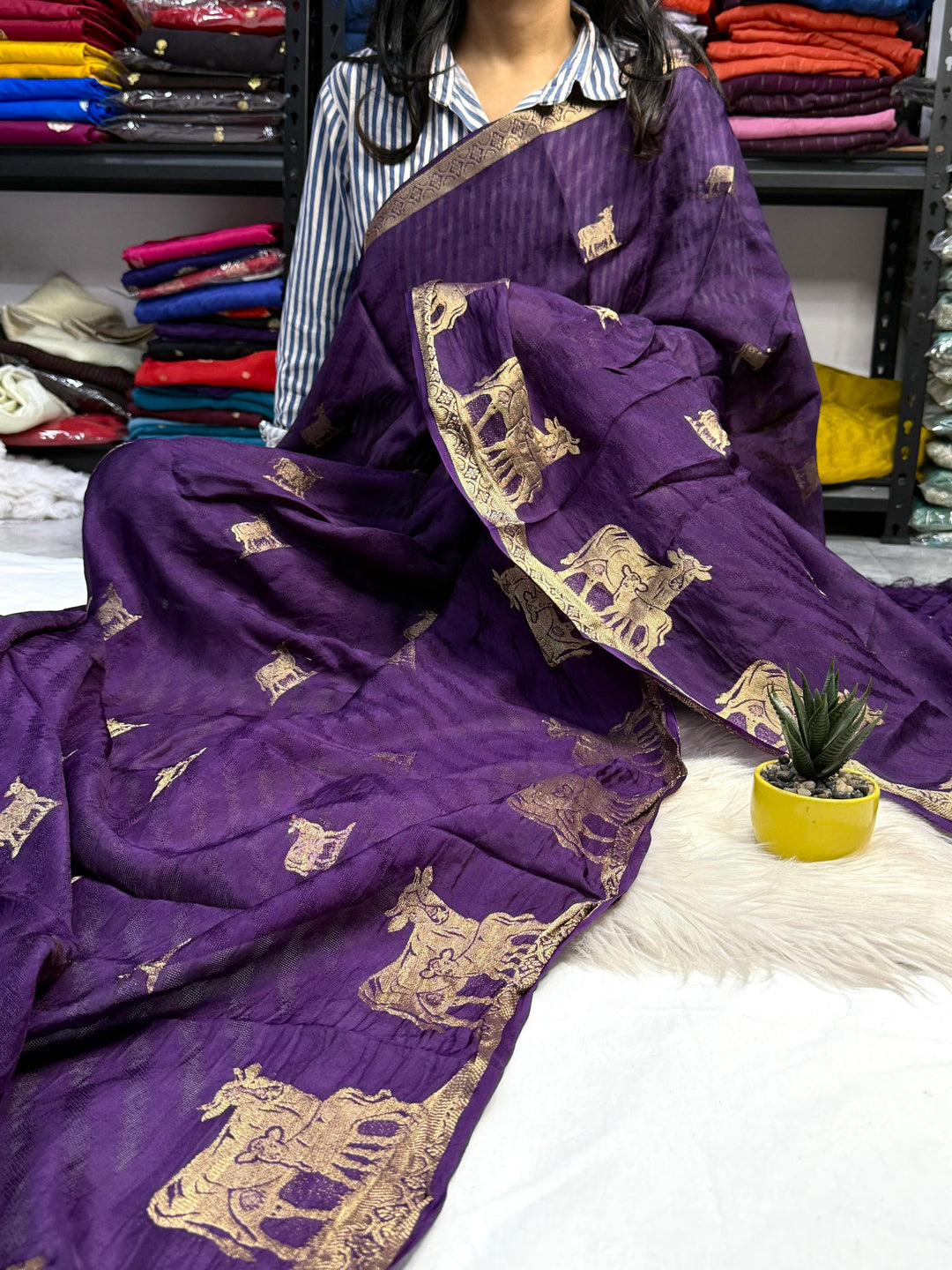 Smiles In Spring Viscose Khaddi Silk