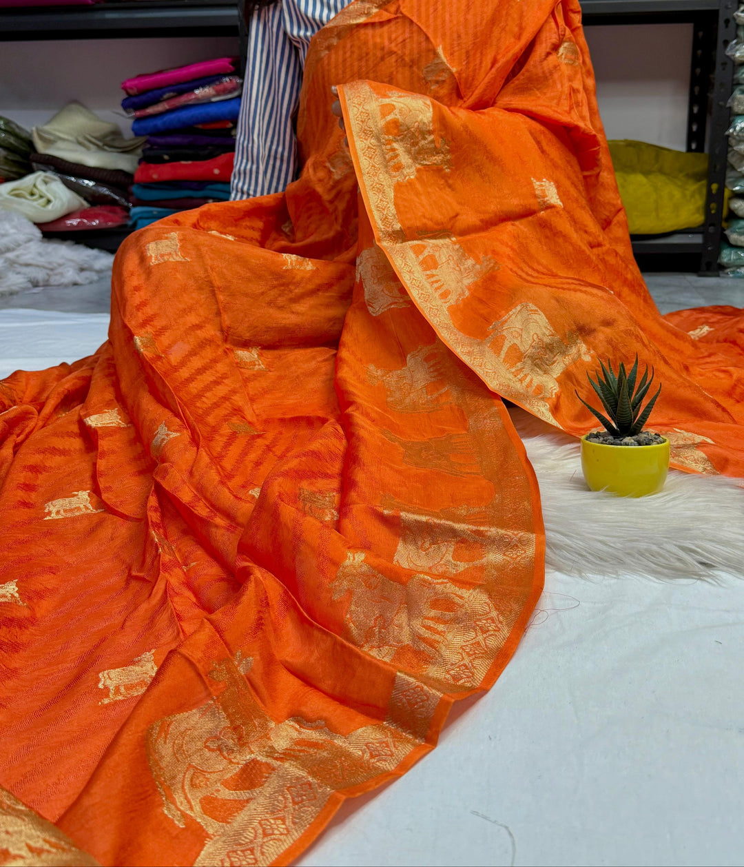 Smiles In Spring Viscose Khaddi Silk