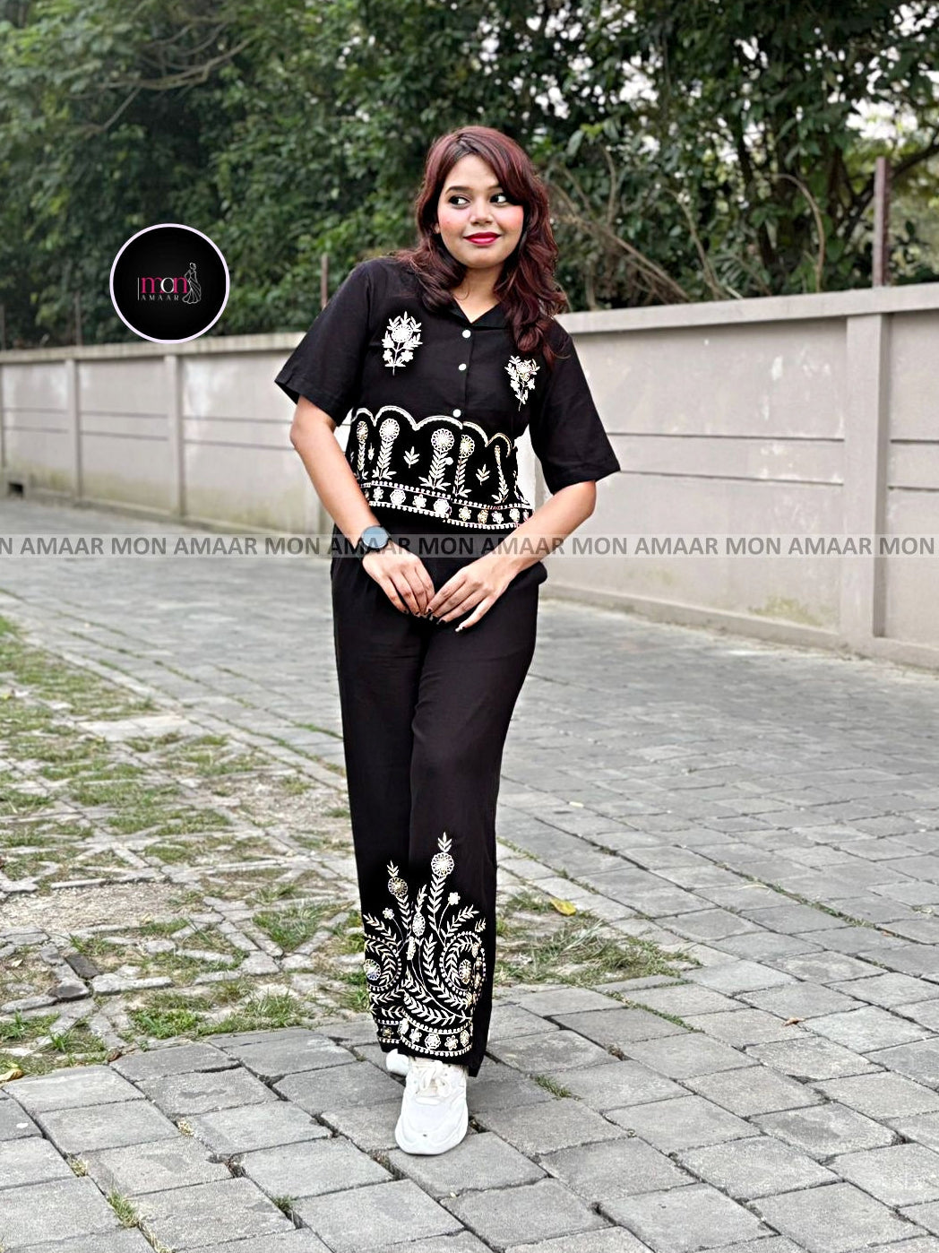 Black Icon - Cotton Coord Set