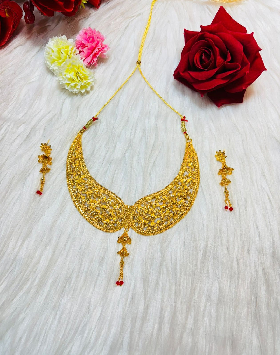 Divine Heritage - Gold Plated Necklace Set