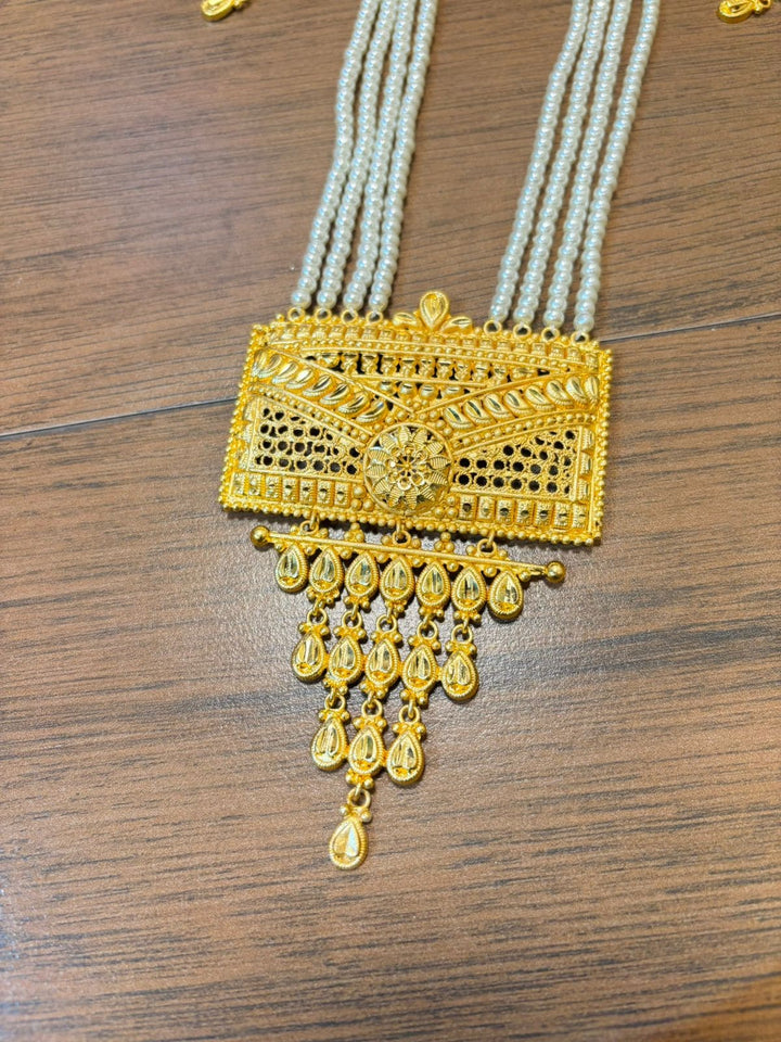 Opulent Charm Gold Plated Necklace Set