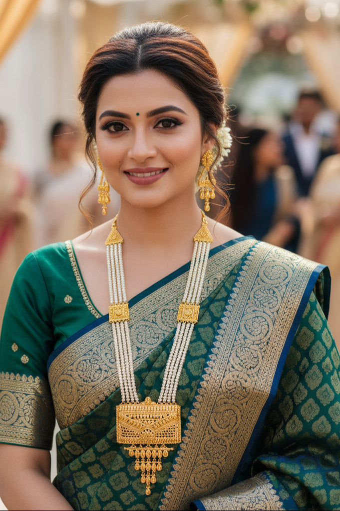 Opulent Charm Gold Plated Necklace Set