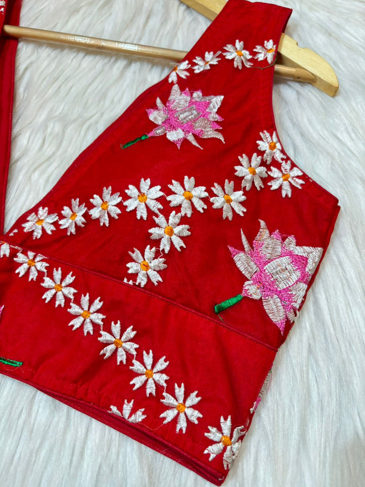 Lotus Organza -Designer Blouse