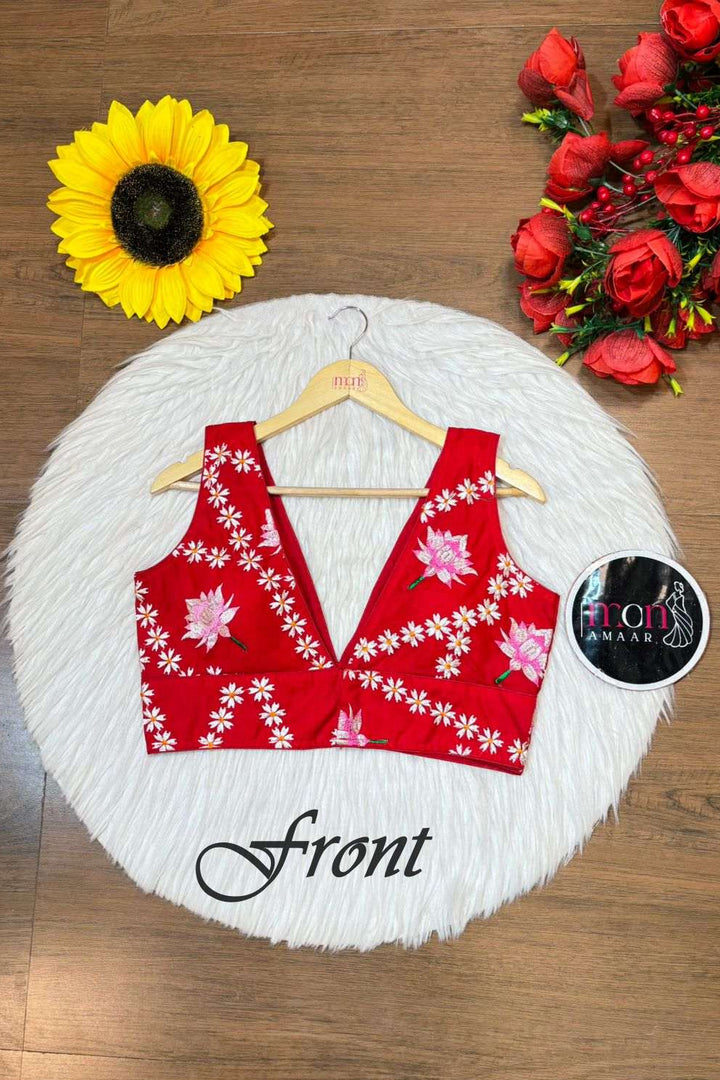 Lotus Organza -Designer Blouse