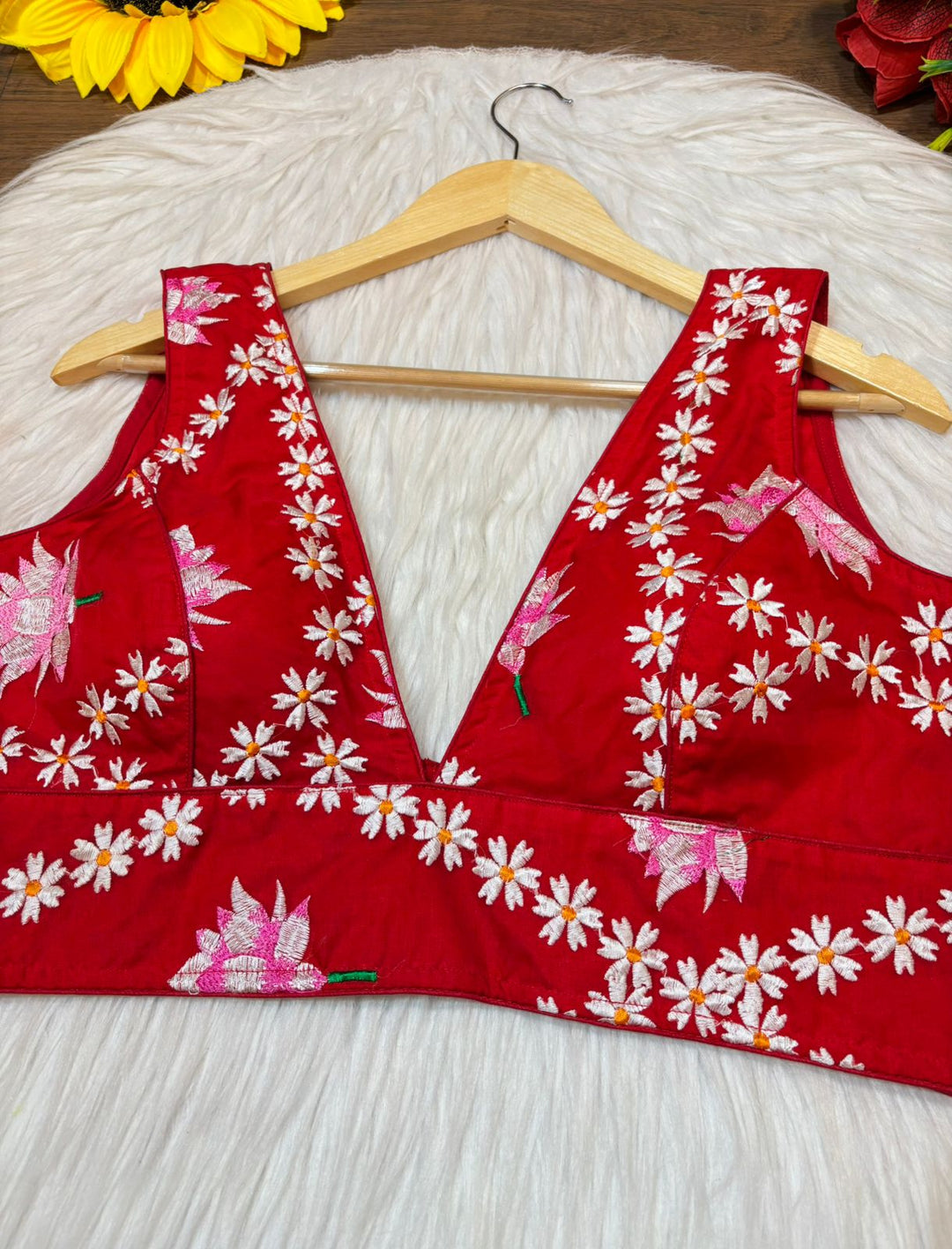 Lotus Organza -Designer Blouse