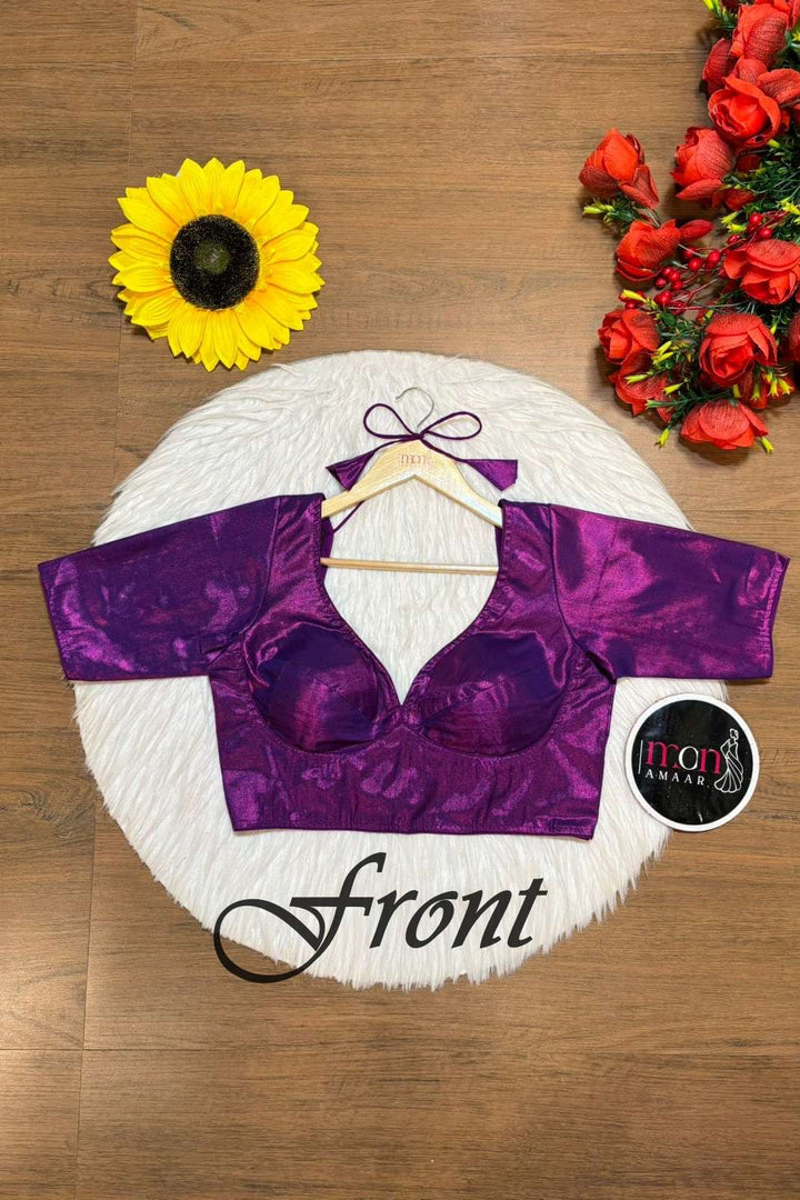 Twilight Orchid - Tissue Designer  Blouse