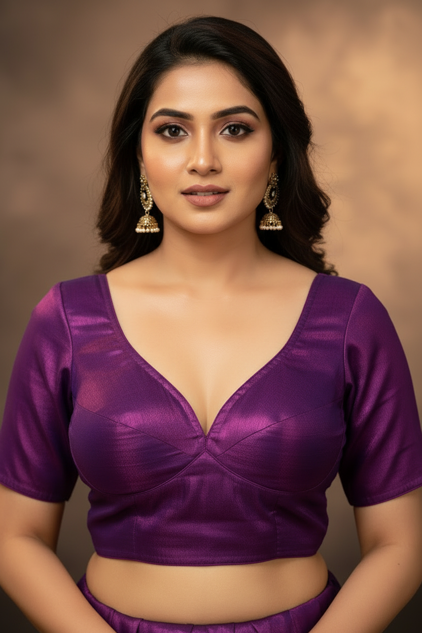 Twilight Orchid - Tissue Designer  Blouse