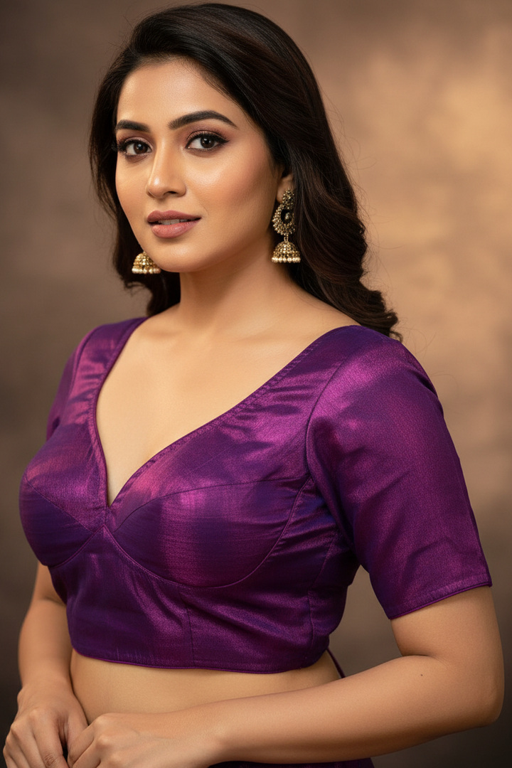 Twilight Orchid - Tissue Designer  Blouse