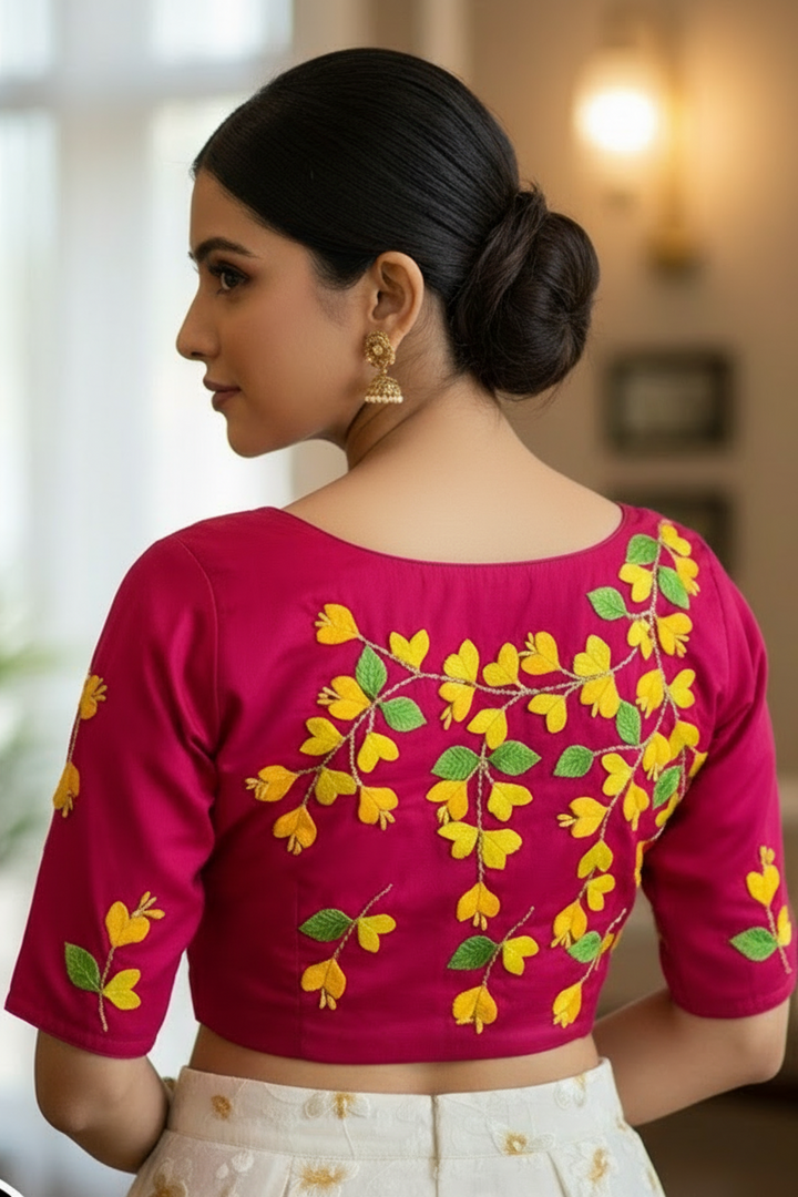 Petal Symphony - Designer 3D Blouse