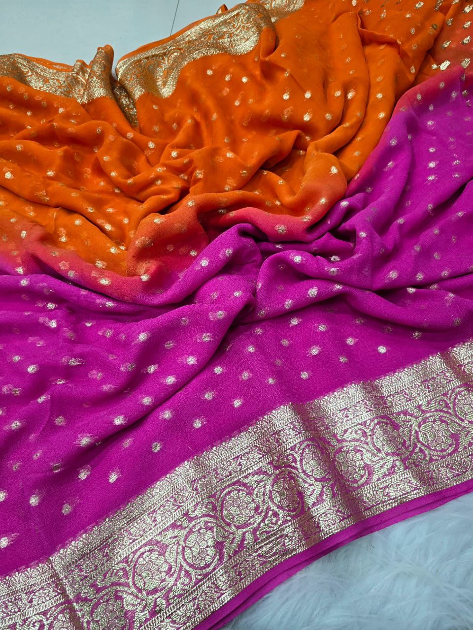 Touch of Treasure Viscose Georgette Saree