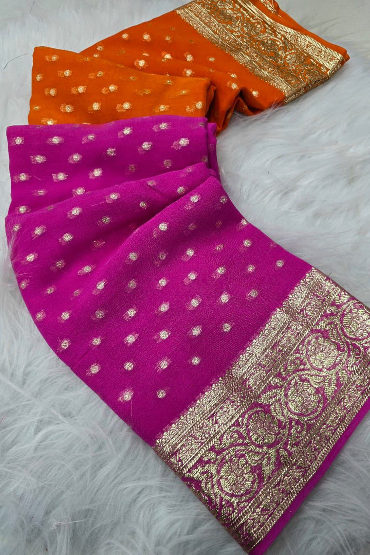 Touch of Treasure Viscose Georgette Saree