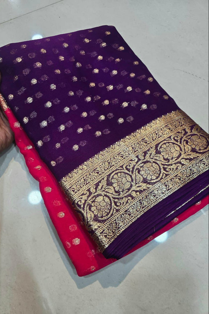 Touch of Treasure Viscose Georgette Saree