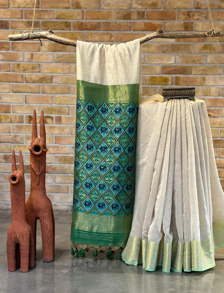 BloomKriti Fancy Cotton Saree