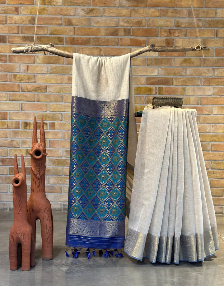 BloomKriti Fancy Cotton Saree