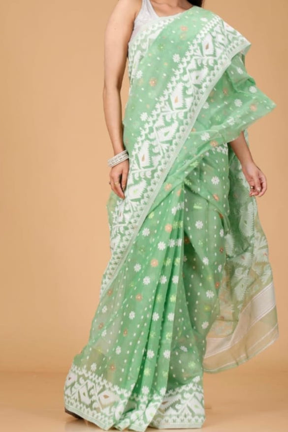 SurTara Dhakai Jamdani Saree