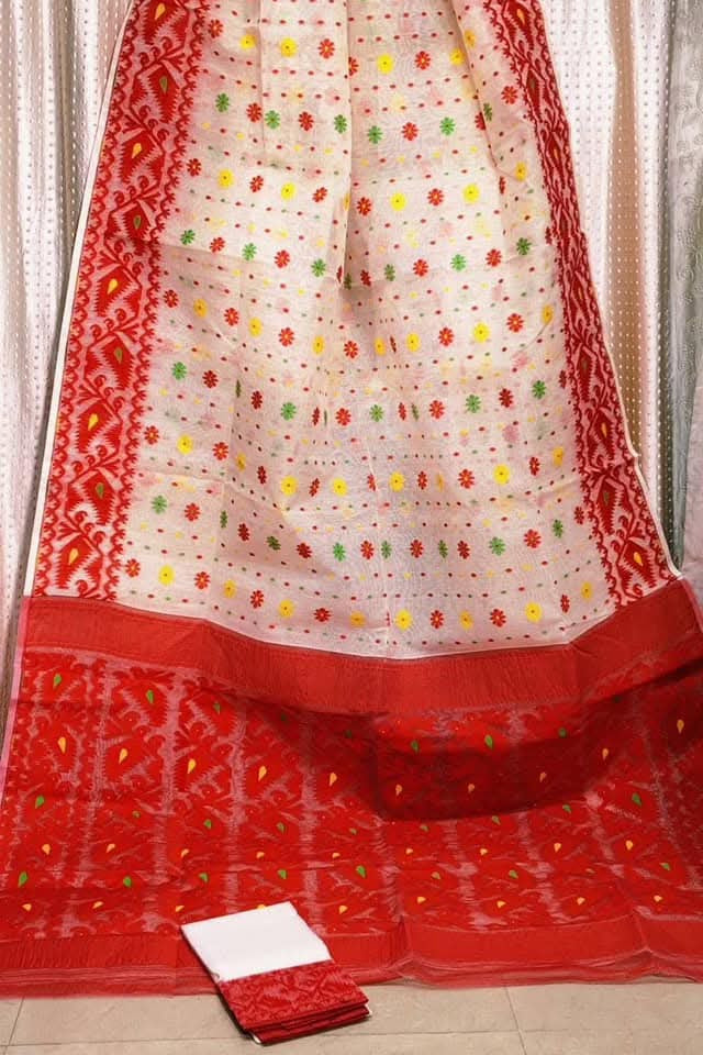SurTara Dhakai Jamdani Saree