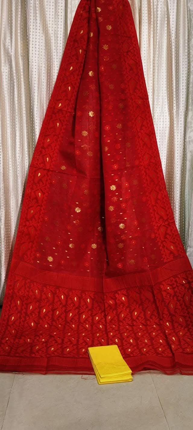 SurTara Dhakai Jamdani Saree