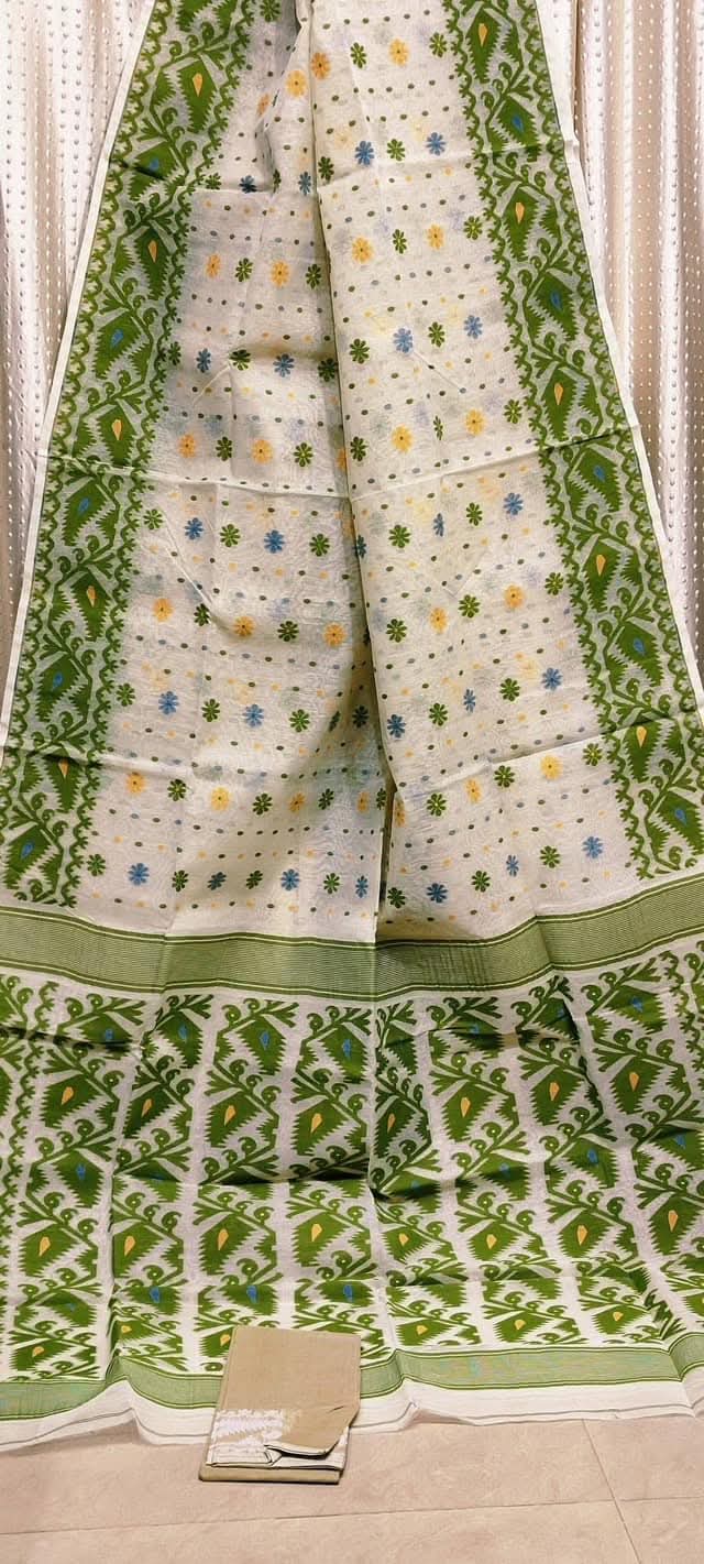 SurTara Dhakai Jamdani Saree